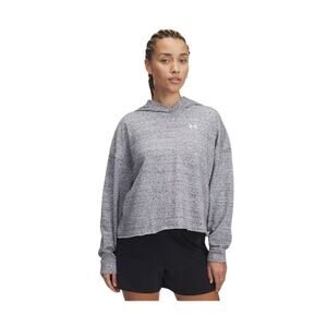Under Armour UA Rival Terry Oversized Hoodie Gray/White Size M